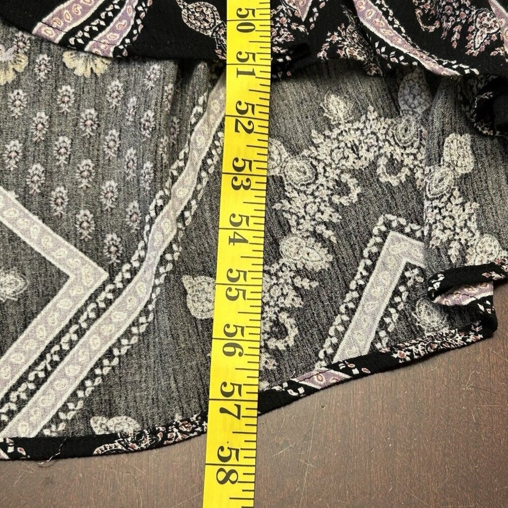 Knox Rose Dress XXL Hi-Low Button Front Elastic Waist Light Flowy Boho Hippie - Picture 9 of 9